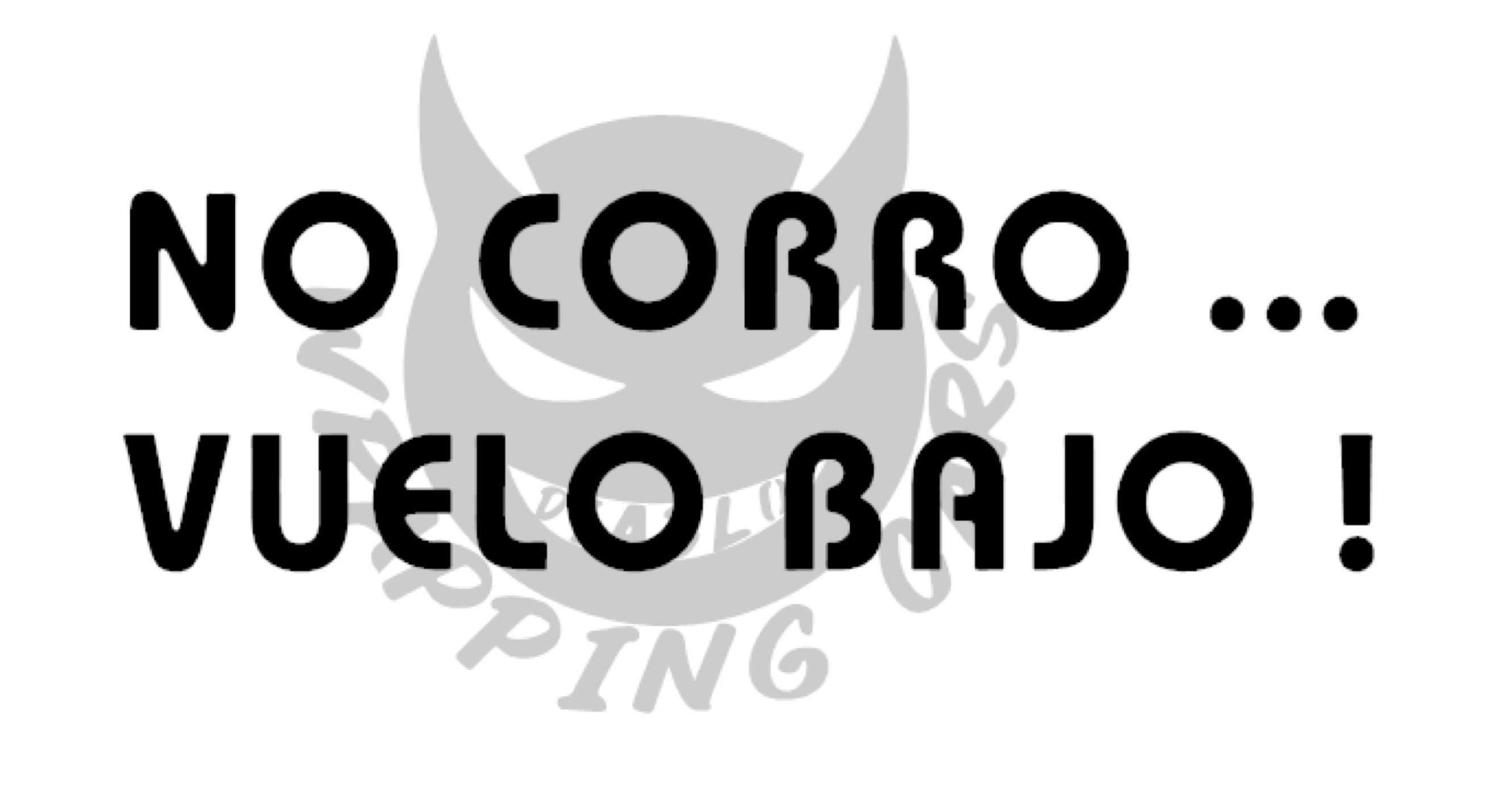 No corro vuelo bajo