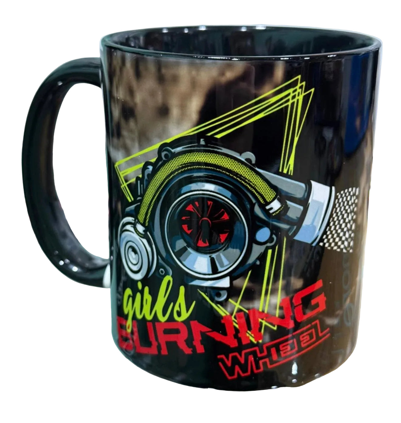 Taza Girls burning wheel
