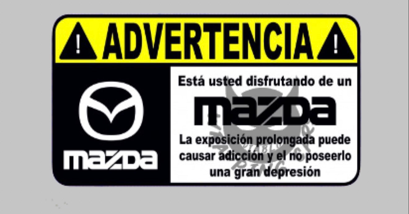 Advertencia Mazda
