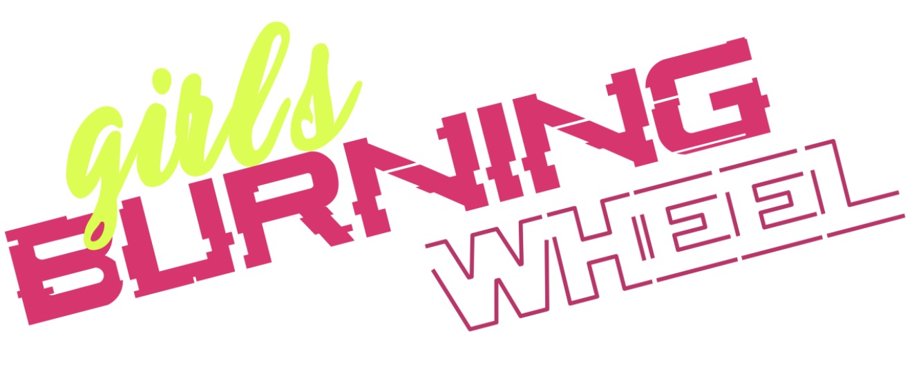 Pegatinas Girls burning wheel