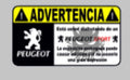 Advertencia Peugeot
