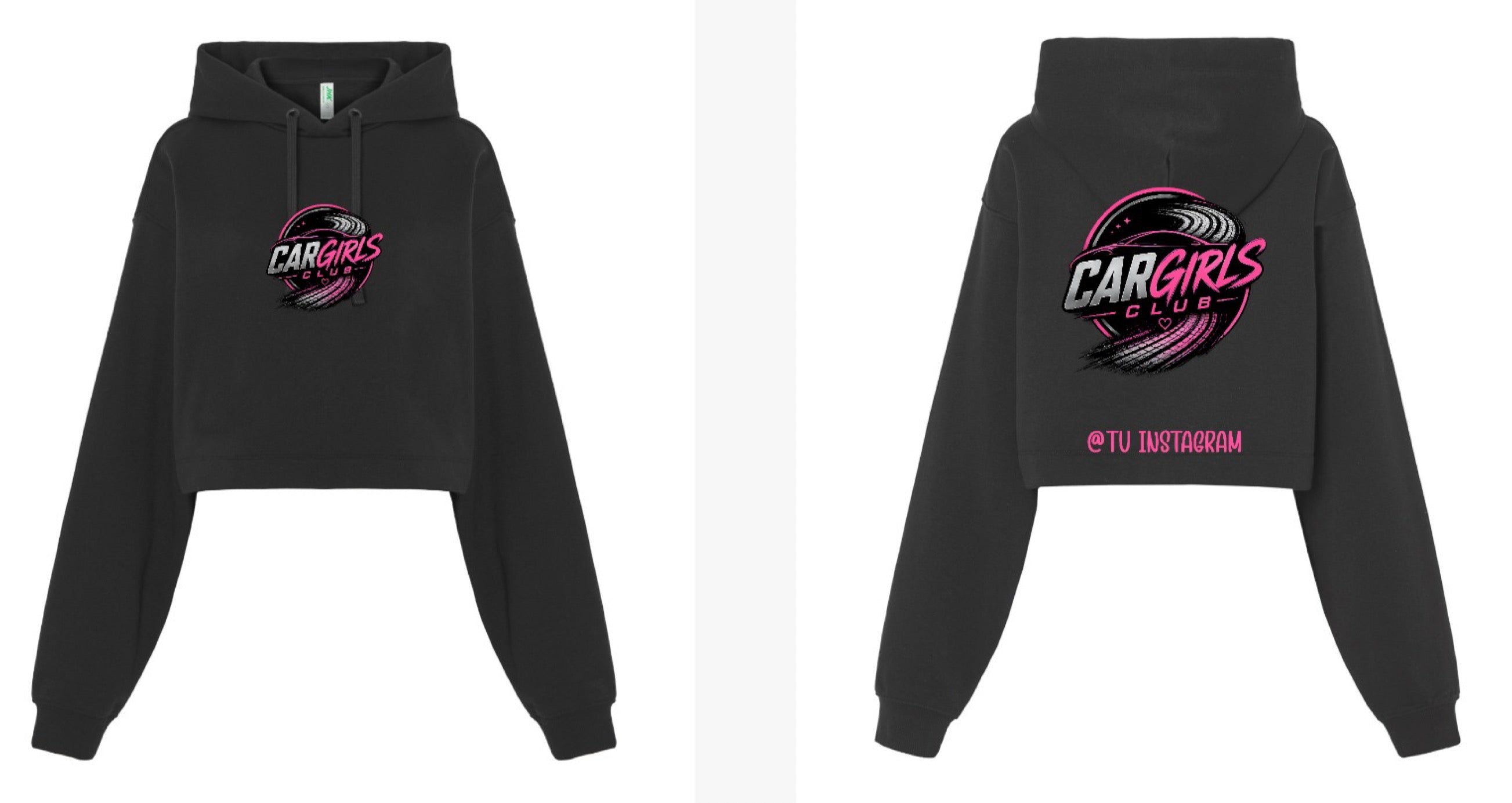 Sudadera corta con capucha Car Girls Club