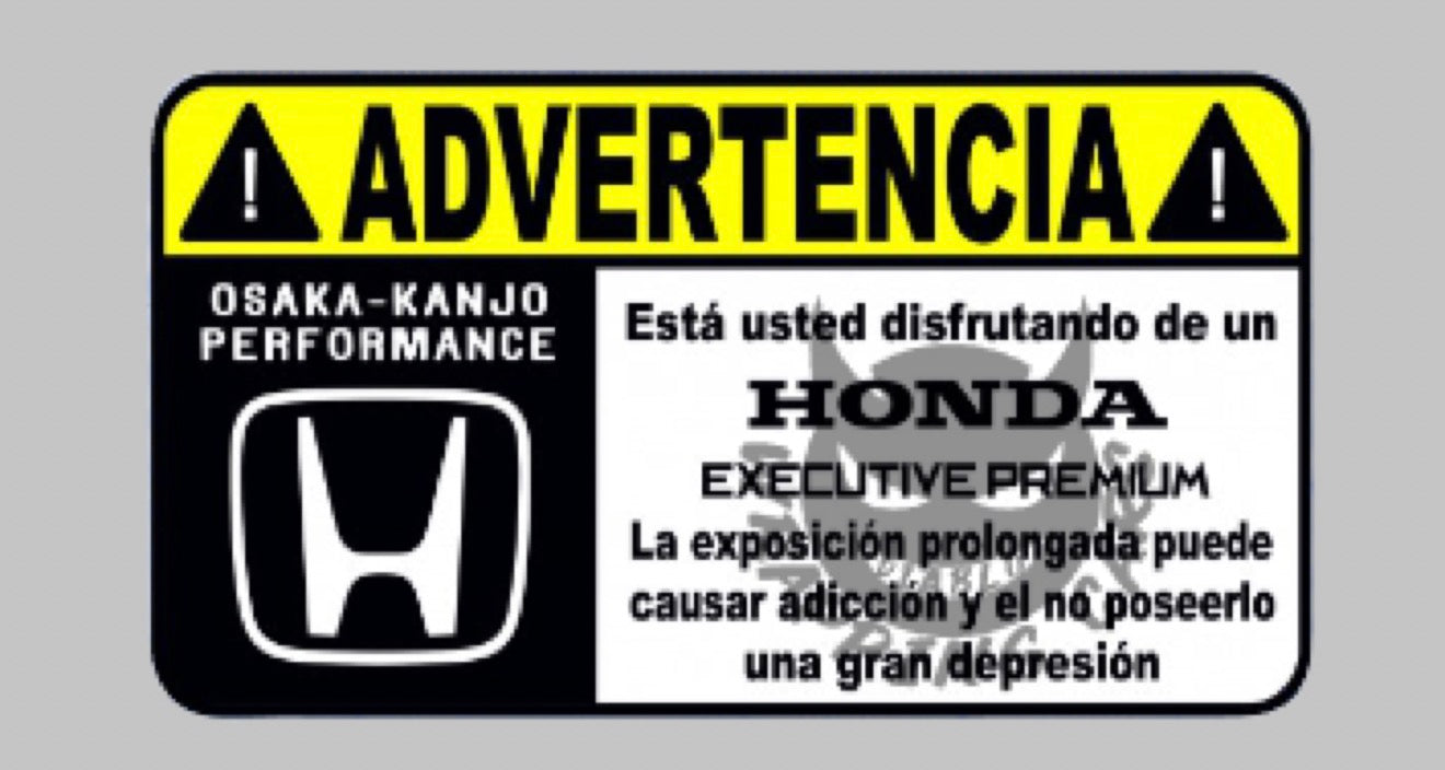 Advertencia Honda