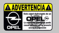 Advertencia Opel