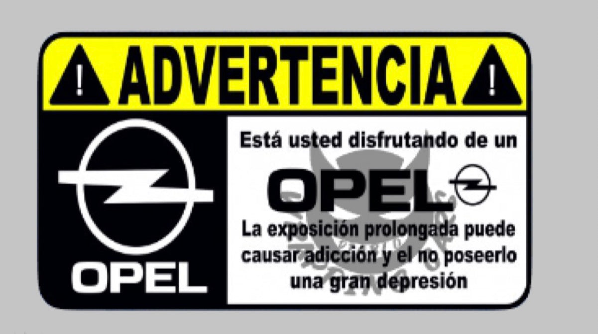 Advertencia Opel